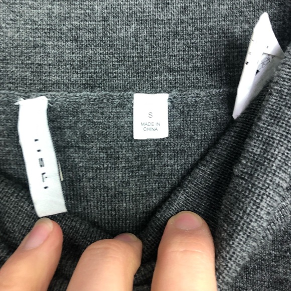 IISLI NEW YORK | Wool Grey Pleated Mini Skirt S - Picture 4 of 8